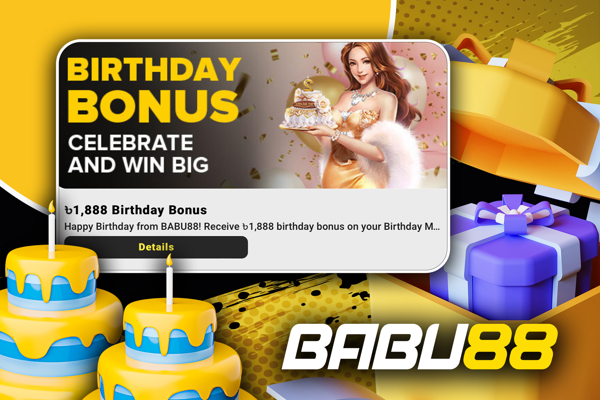 প্রতিটি BitDeposit খেলোয়াড় 1,888 বিডিটি পর্যন্ত জন্মদিনের বোনাস পায়