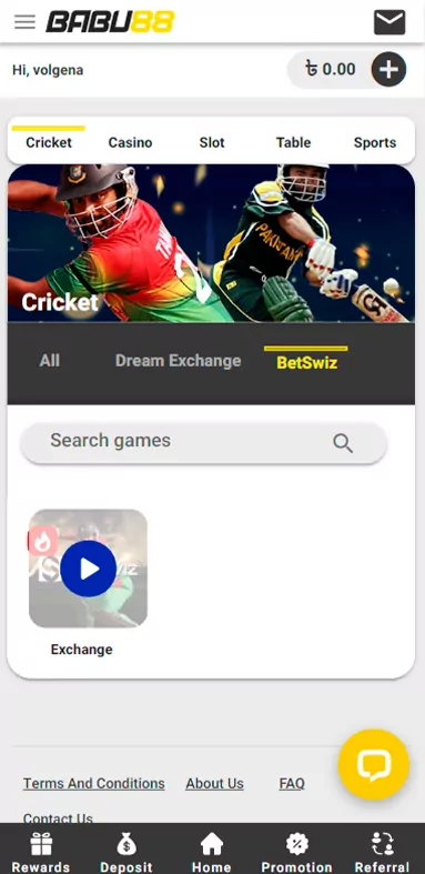 BitDeposit অ্যাপ্লিকেশনের বিশেষ বিভাগে ক্রিকেট এবং অন্যান্য খেলাধুলার উপর বাজি ধরুন.